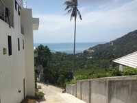  rental price studio zen view down from the villa to the main road